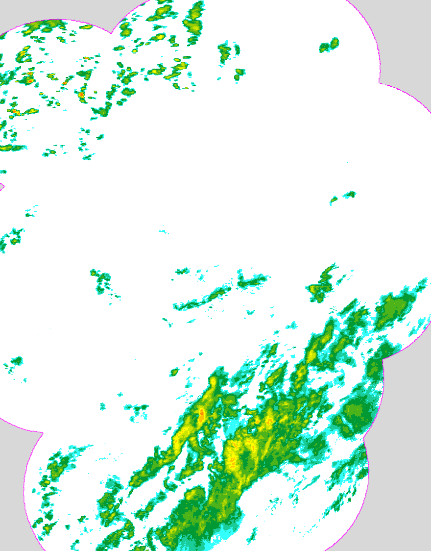 Regenradar Arnschwang, Radarbild von 9:30 Uhr