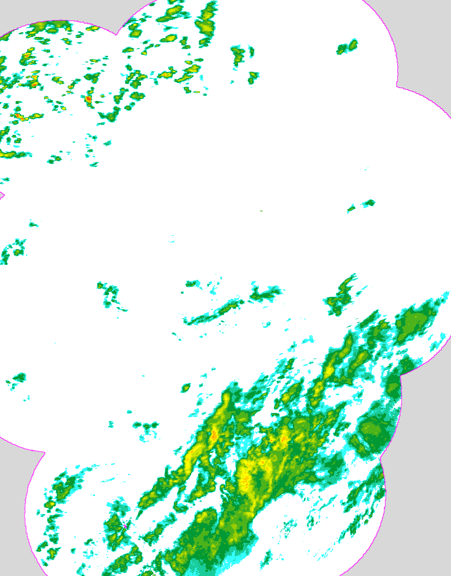 Regenradar Möllenbeck, Radarbild von 9:35 Uhr