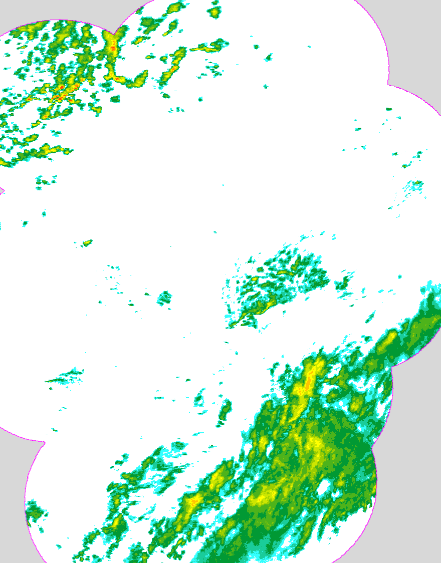 Regenradar Arnstein, Radarbild von 11:40 Uhr