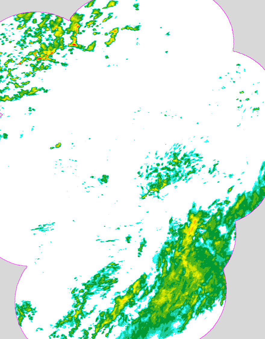 Regenradar Bodenbach, Radarbild von 12:00 Uhr