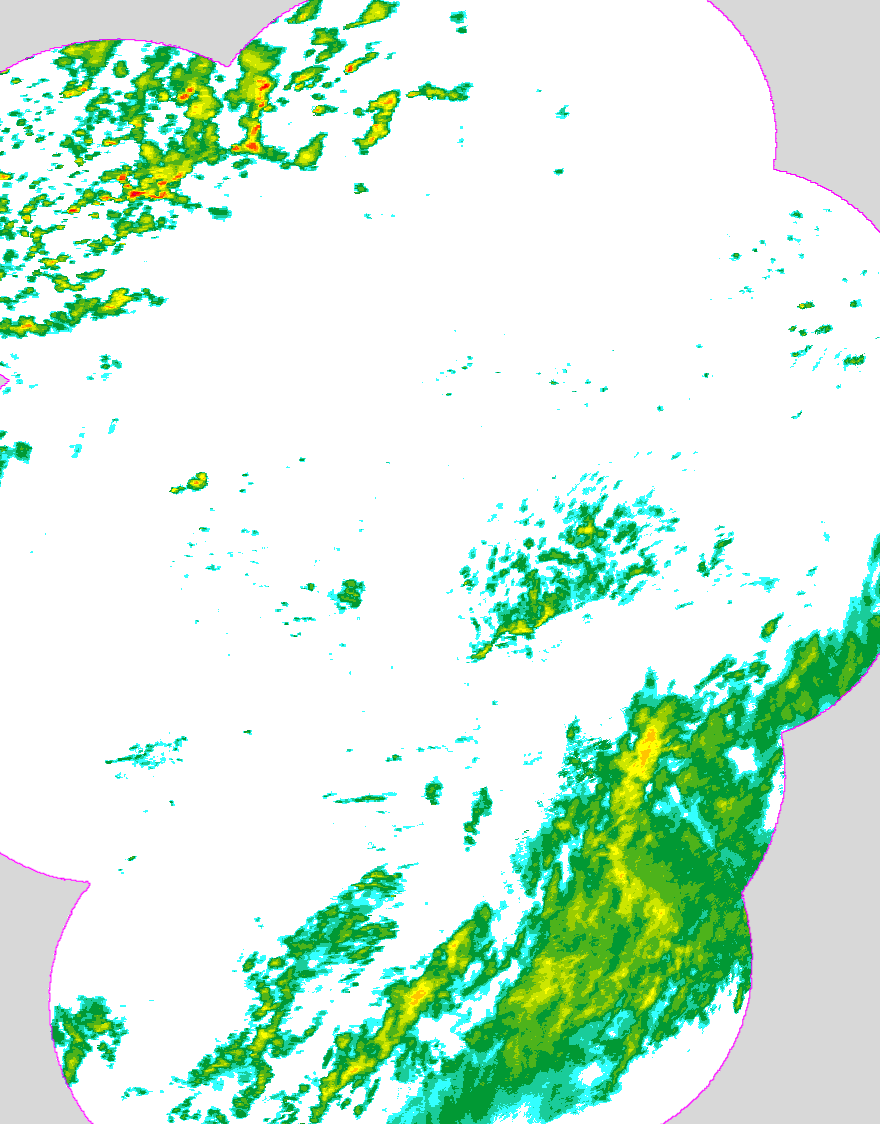 Regenradar Hohenbocka, Radarbild von 12:05 Uhr