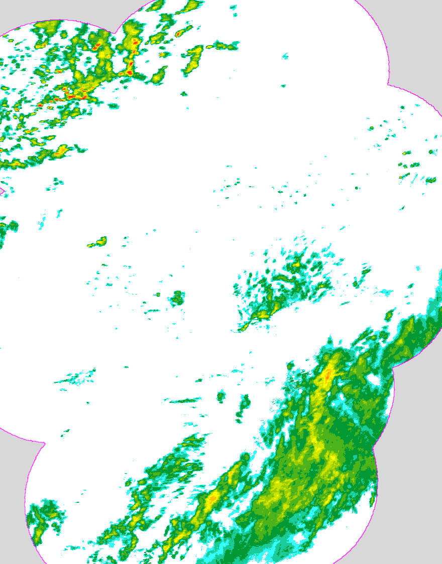 Regenradar Droßdorf, Radarbild von 12:10 Uhr