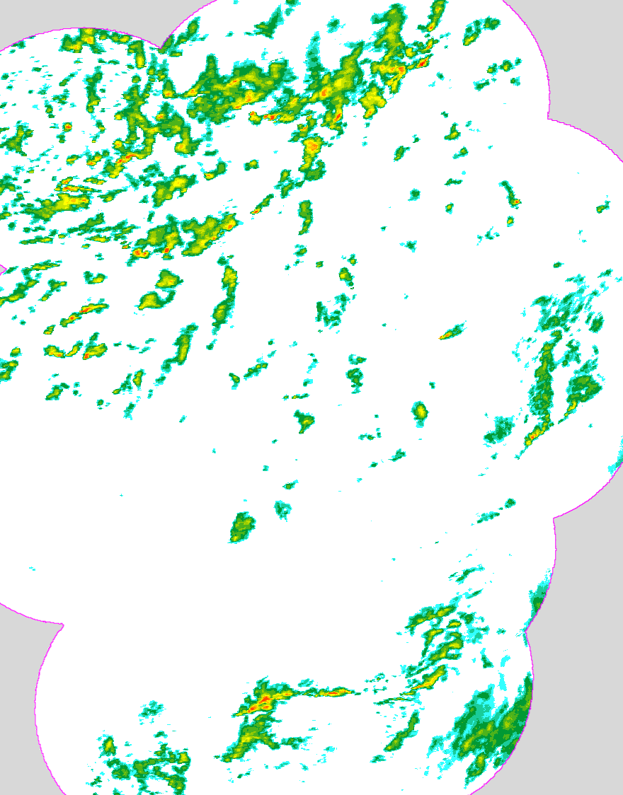 Regenradar Böhlen, Radarbild von 16:40 Uhr