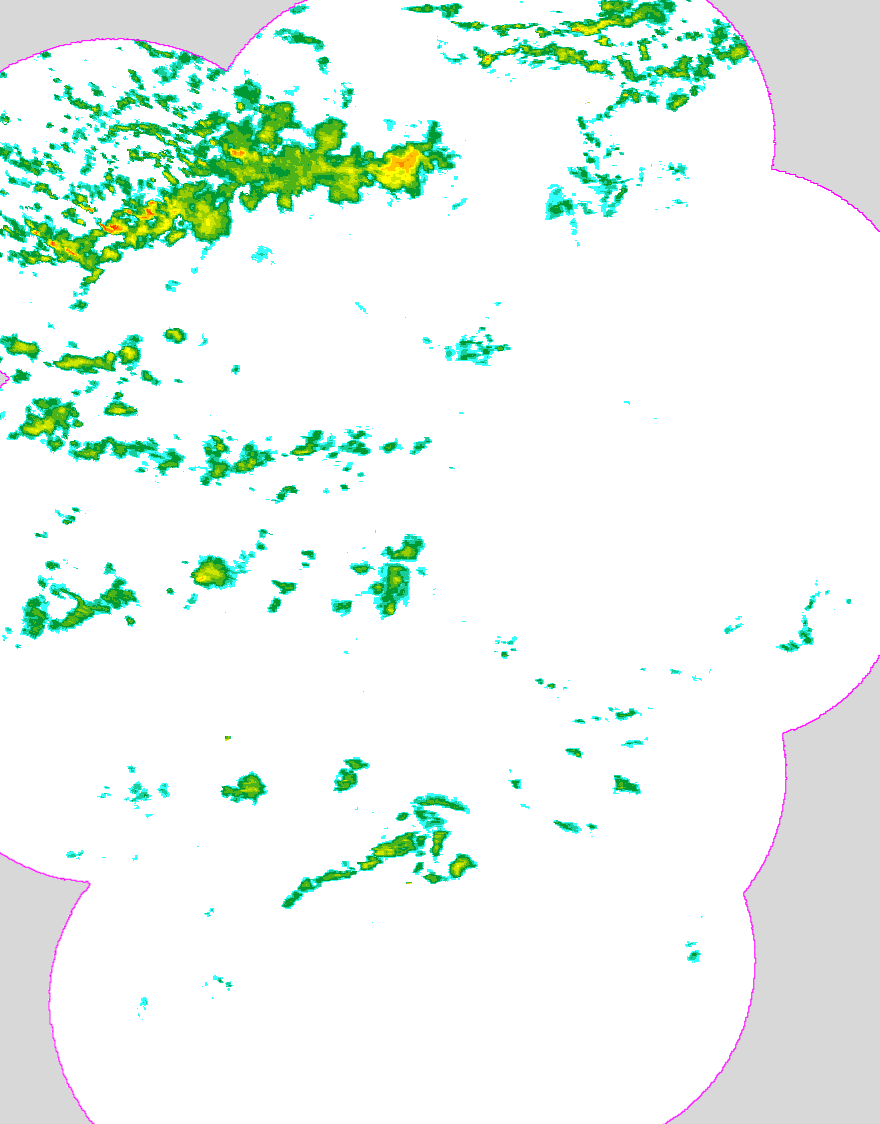Regenradar Lottstetten, Radarbild von 9:25 Uhr