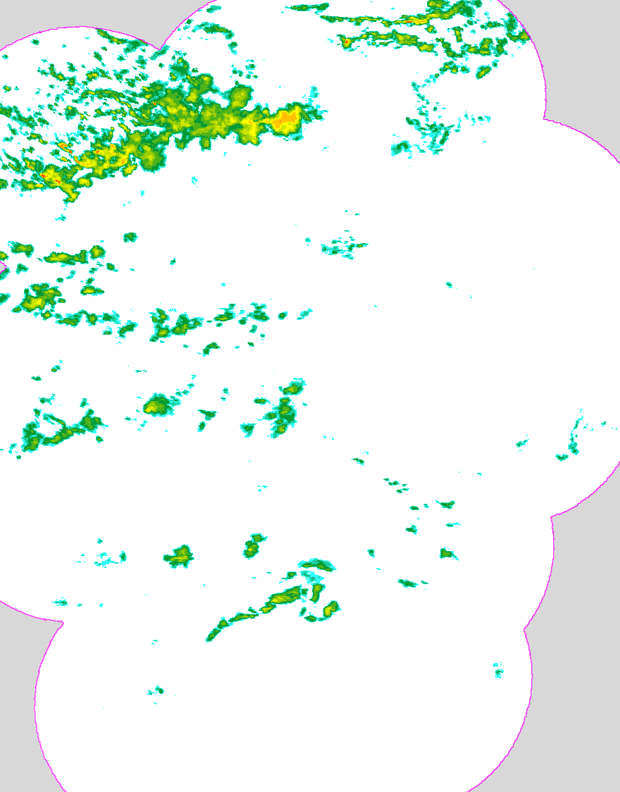 Regenradar Grabenstätt, Radarbild von 9:35 Uhr