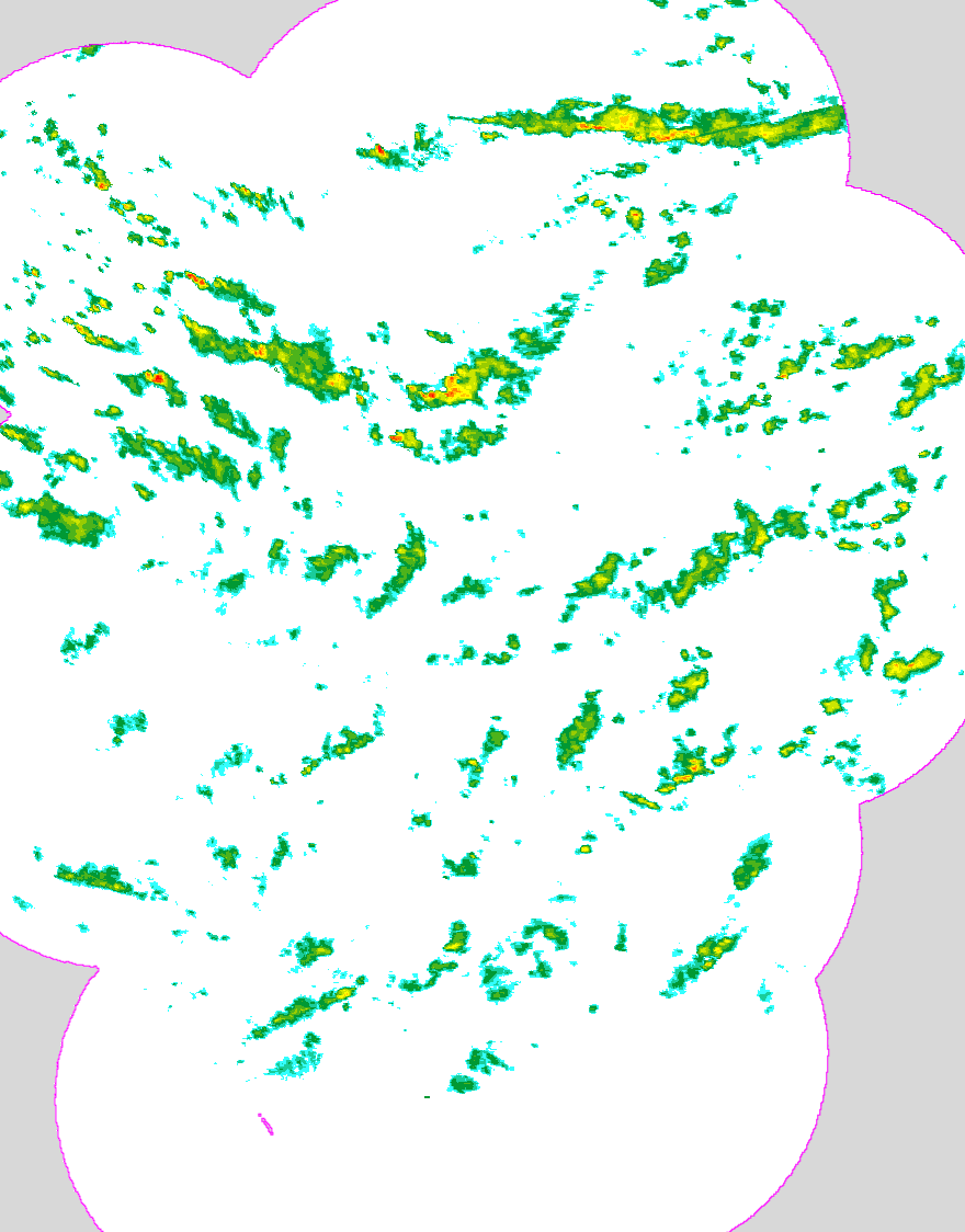 Regenradar Unkel, Radarbild von 15:55 Uhr