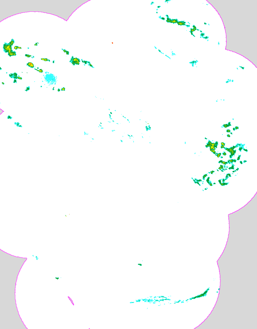 Regenradar Heeslingen, Radarbild von 0:40 Uhr