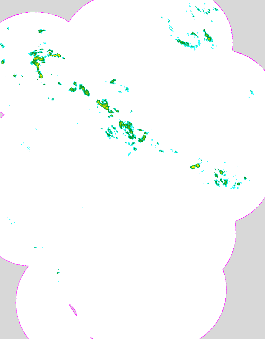 Regenradar Esperstedt, Radarbild von 4:10 Uhr
