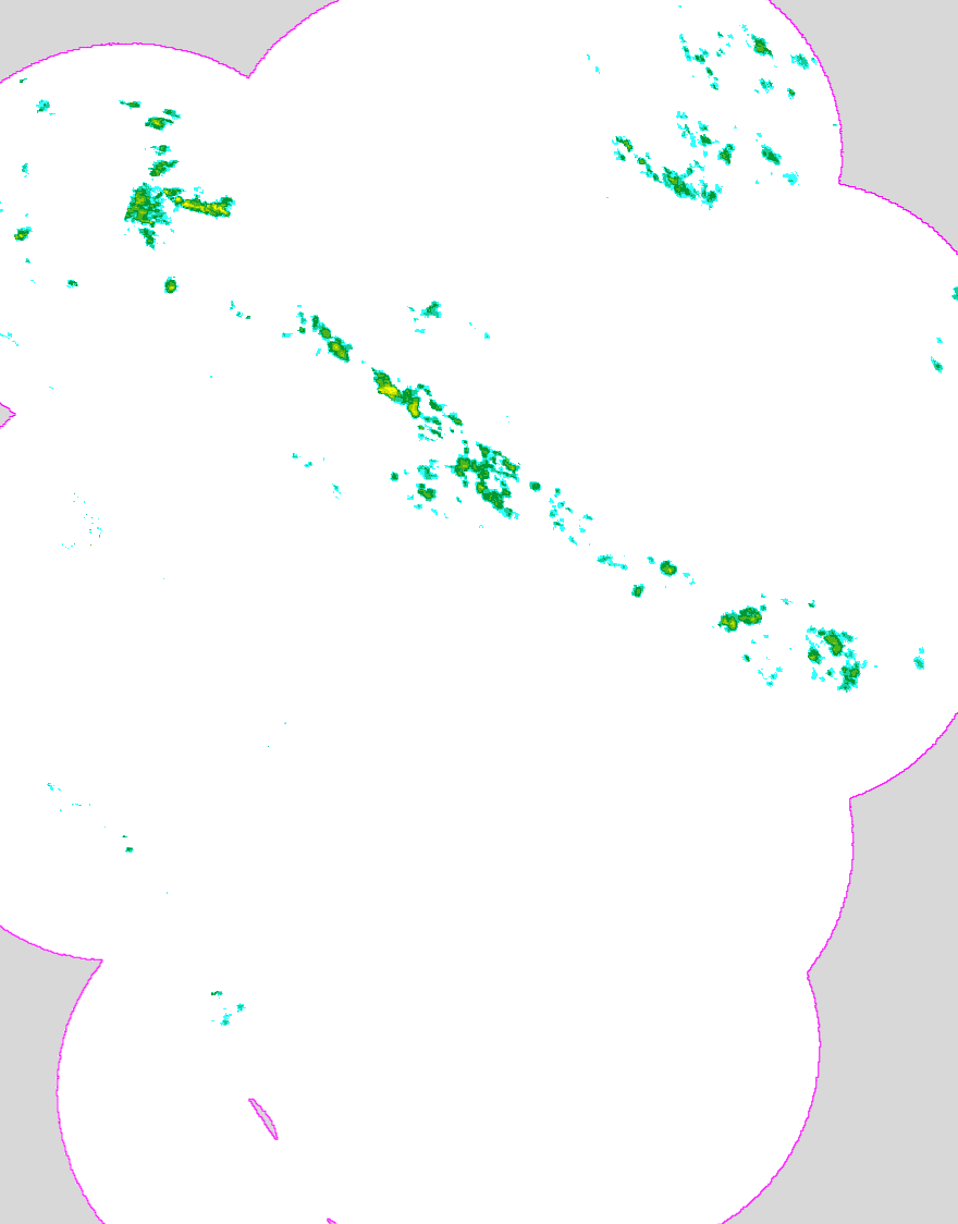 Regenradar Bad Lauterberg, Radarbild von 4:50 Uhr