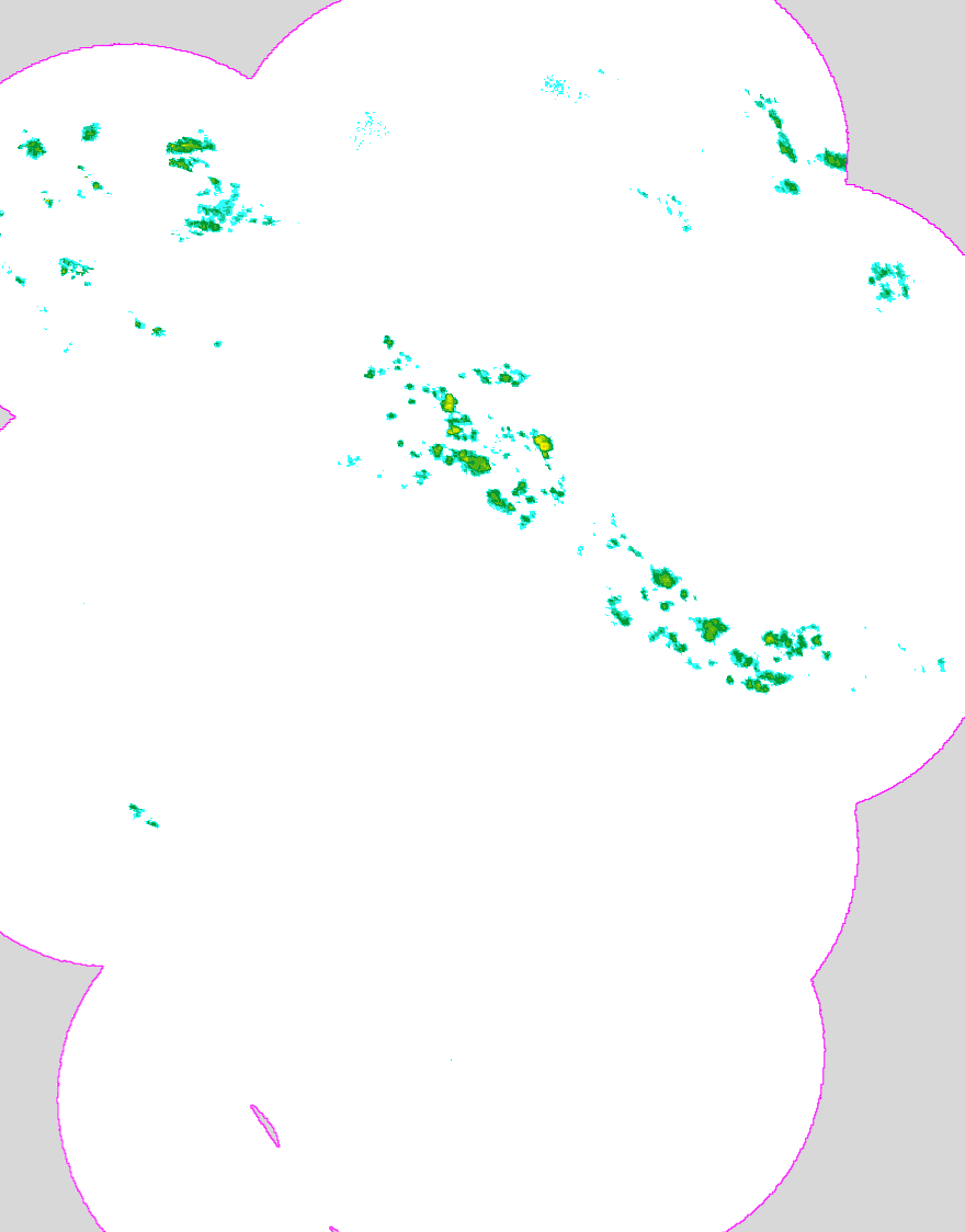 Regenradar Leimersheim, Radarbild von 7:10 Uhr