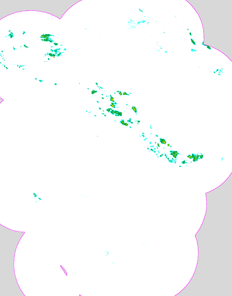 Regenradar Zadelsdorf, Radarbild von 7:35 Uhr