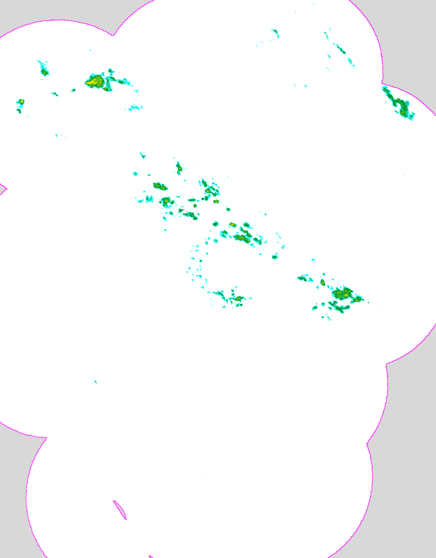 Regenradar Beerfelden, Radarbild von 9:45 Uhr