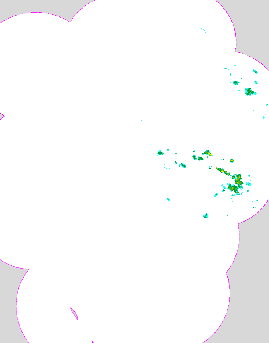 Regenradar Düchelsdorf, Radarbild von 16:05 Uhr