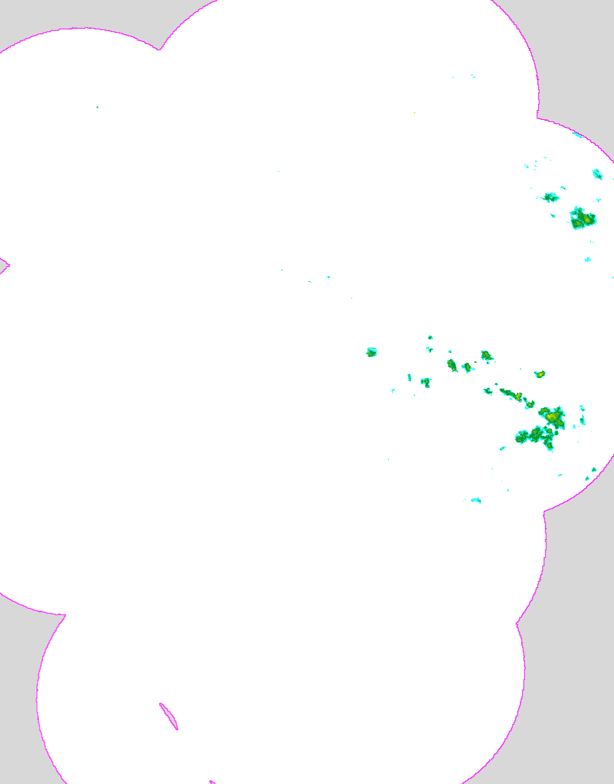 Regenradar Betzenweiler, Radarbild von 16:35 Uhr