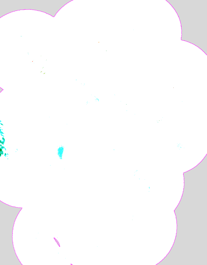 Regenradar Massenbachhausen, Radarbild von 0:10 Uhr