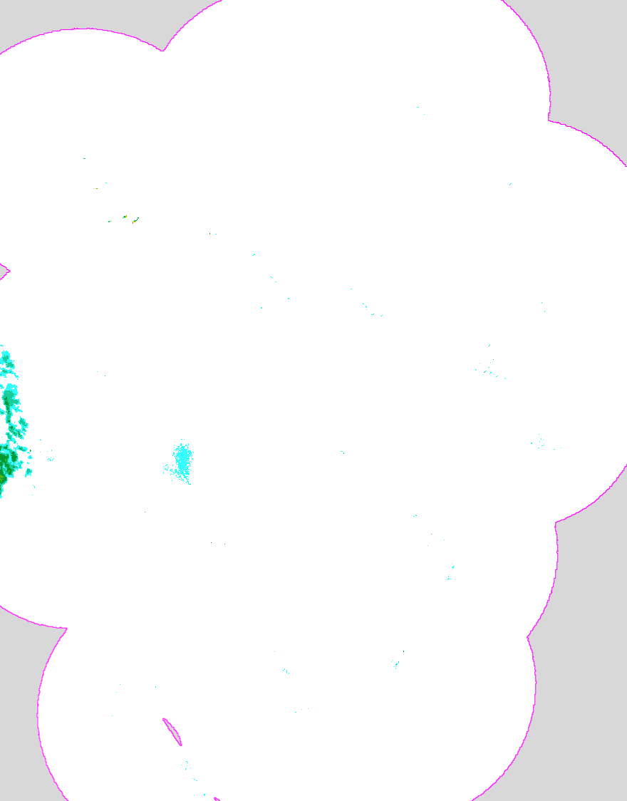 Regenradar Linderhof, Radarbild von 0:35 Uhr