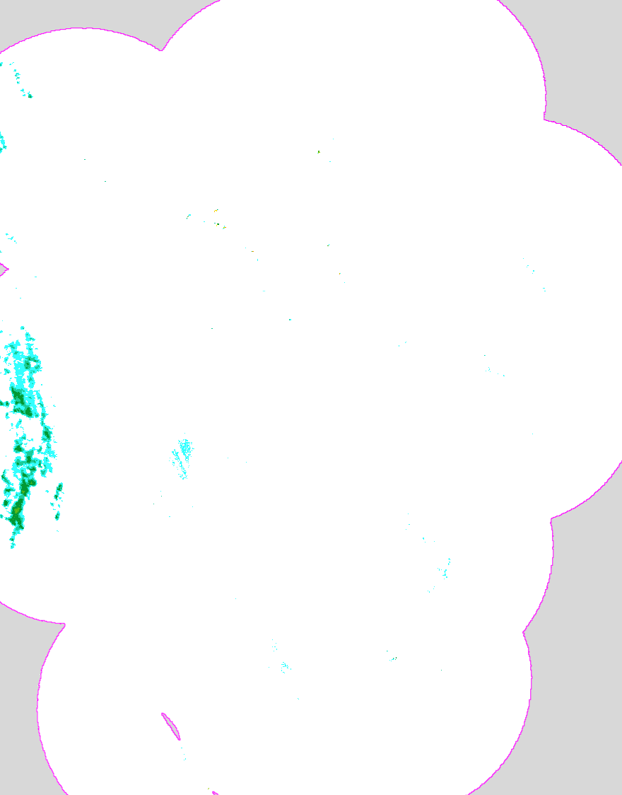 Regenradar Allendorf, Radarbild von 1:45 Uhr