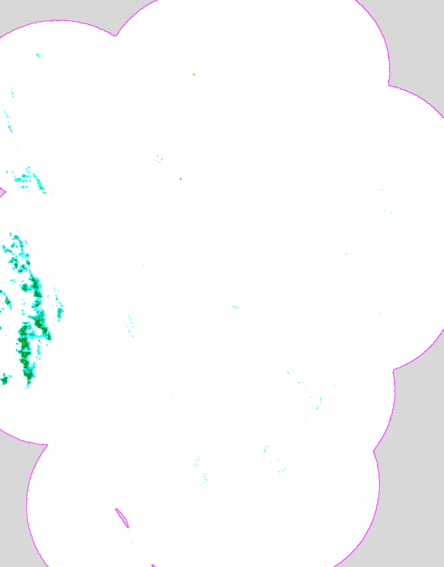 Regenradar Lichtenau, Radarbild von 2:55 Uhr