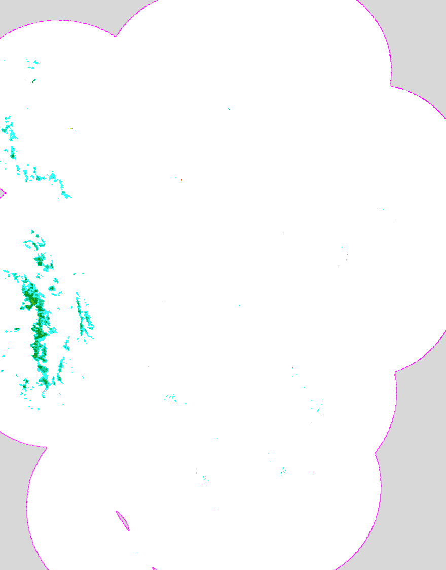 Regenradar Eisingen, Radarbild von 4:00 Uhr