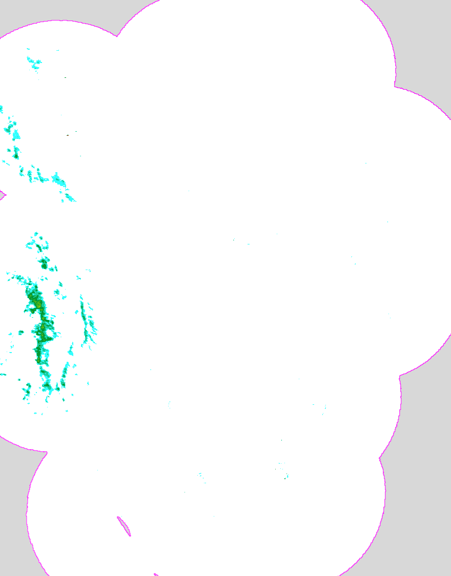 Regenradar Frickenhausen, Radarbild von 4:10 Uhr