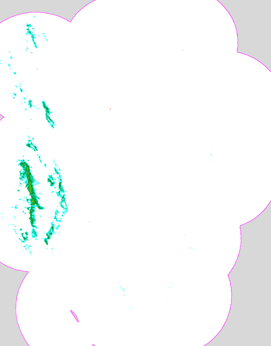 Regenradar Feldkirchen-Westerham, Radarbild von 5:05 Uhr