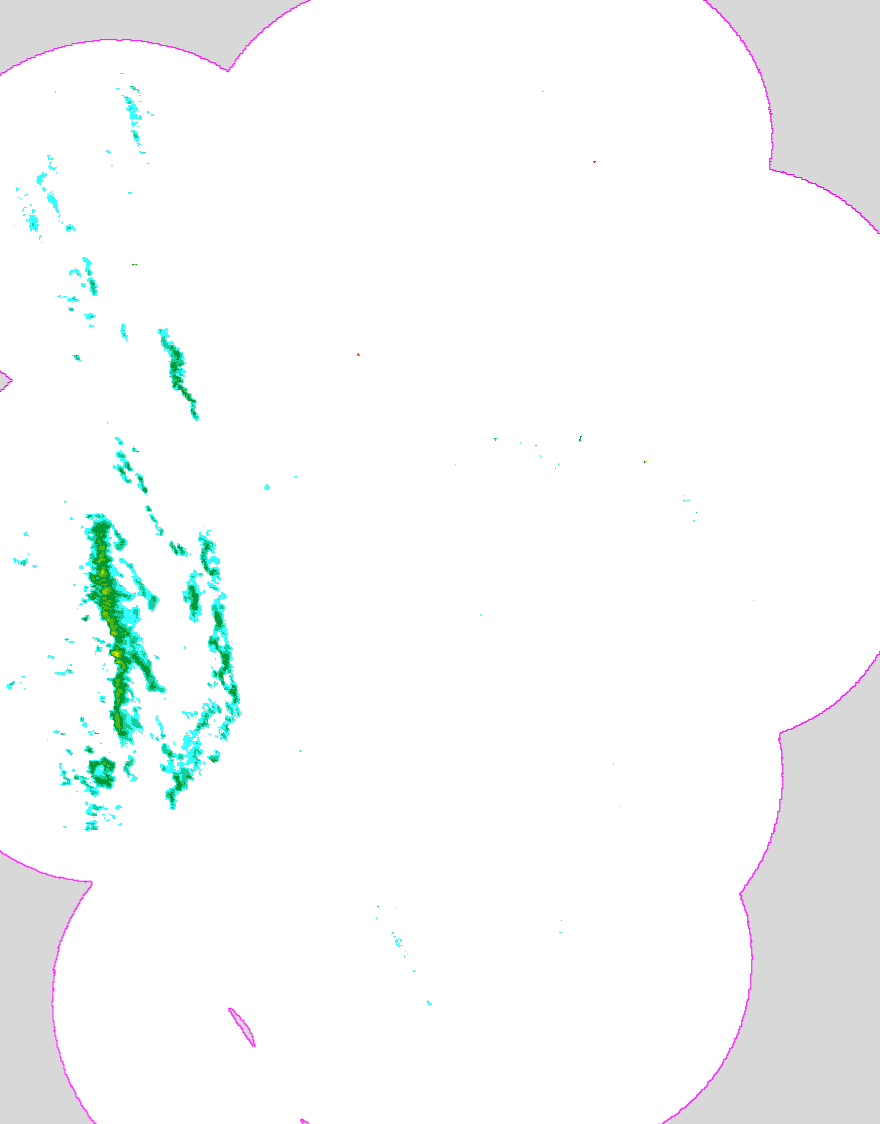 Regenradar Stetten, Radarbild von 5:40 Uhr