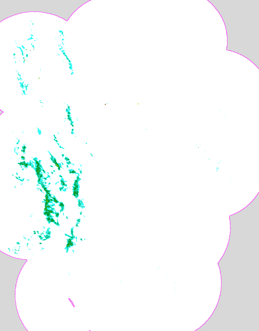 Regenradar Holzheim, Radarbild von 7:10 Uhr