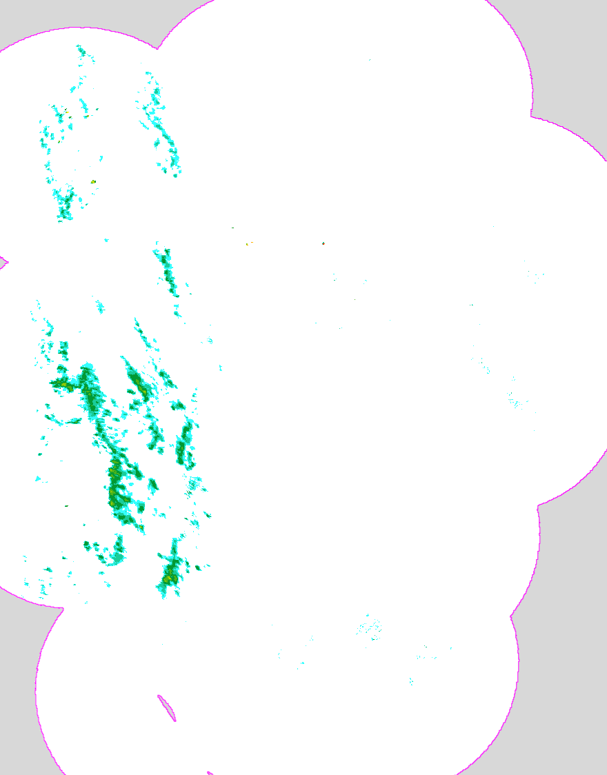 Regenradar Christiansholm, Radarbild von 7:25 Uhr