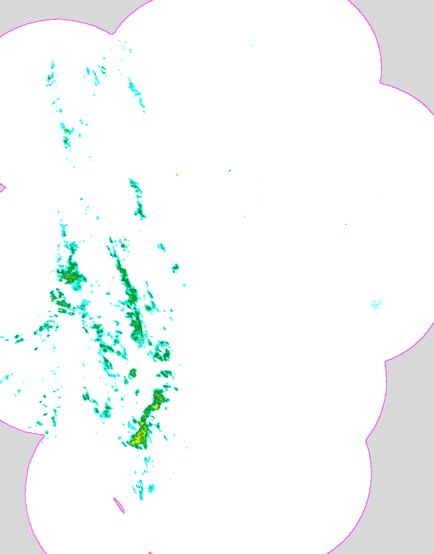 Regenradar Buch, Radarbild von 8:40 Uhr