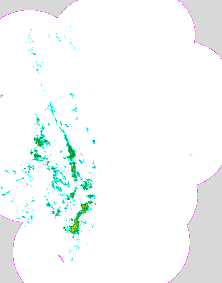 Regenradar Kankelau, Radarbild von 9:05 Uhr