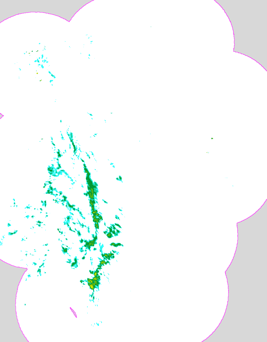Regenradar Oberstaufenbach, Radarbild von 9:35 Uhr