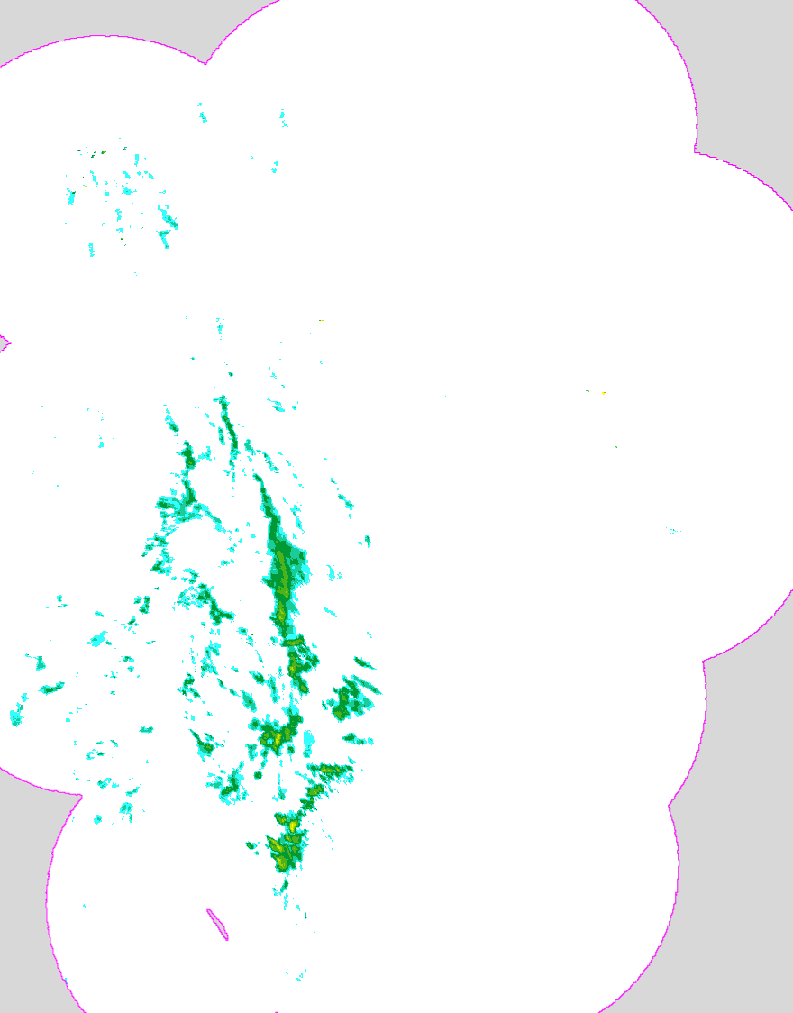Regenradar Barop, Radarbild von 9:55 Uhr
