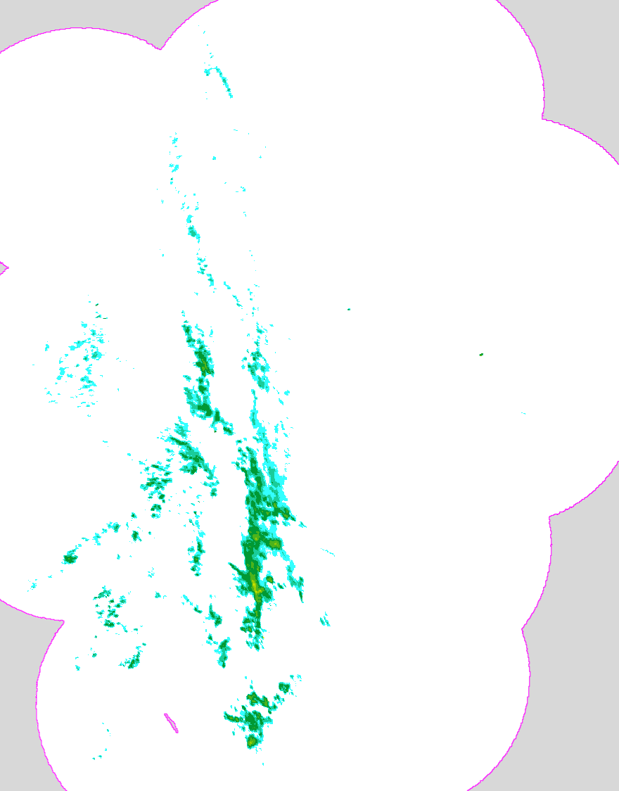 Regenradar Michelau, Radarbild von 11:40 Uhr