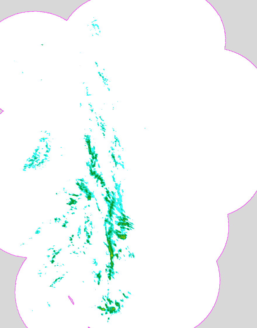 Regenradar Hasla, Radarbild von 12:20 Uhr