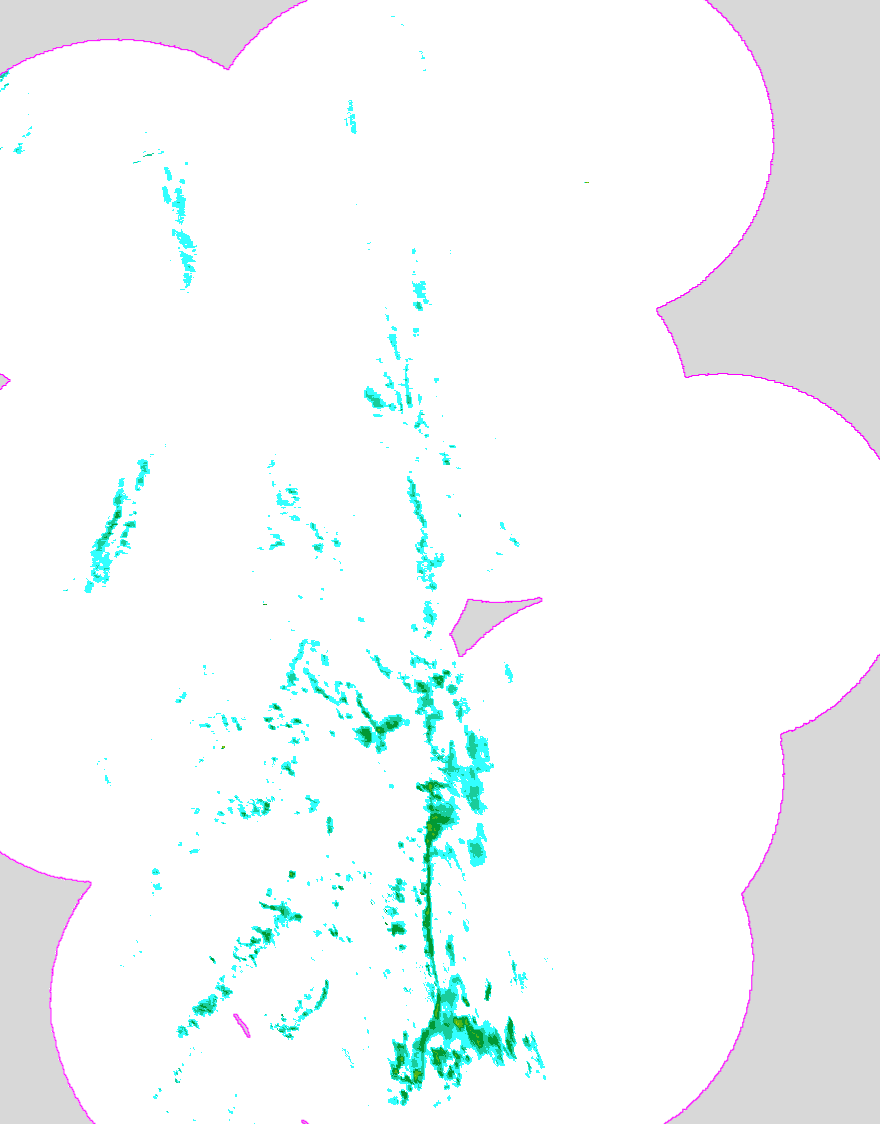 Regenradar Elmlohe, Radarbild von 14:50 Uhr