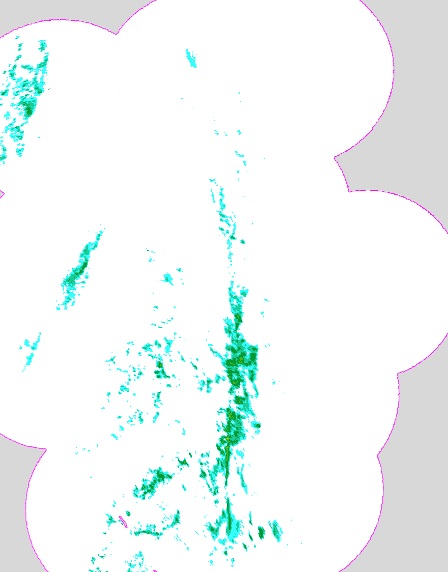 Regenradar Meinerzhagen, Radarbild von 15:35 Uhr