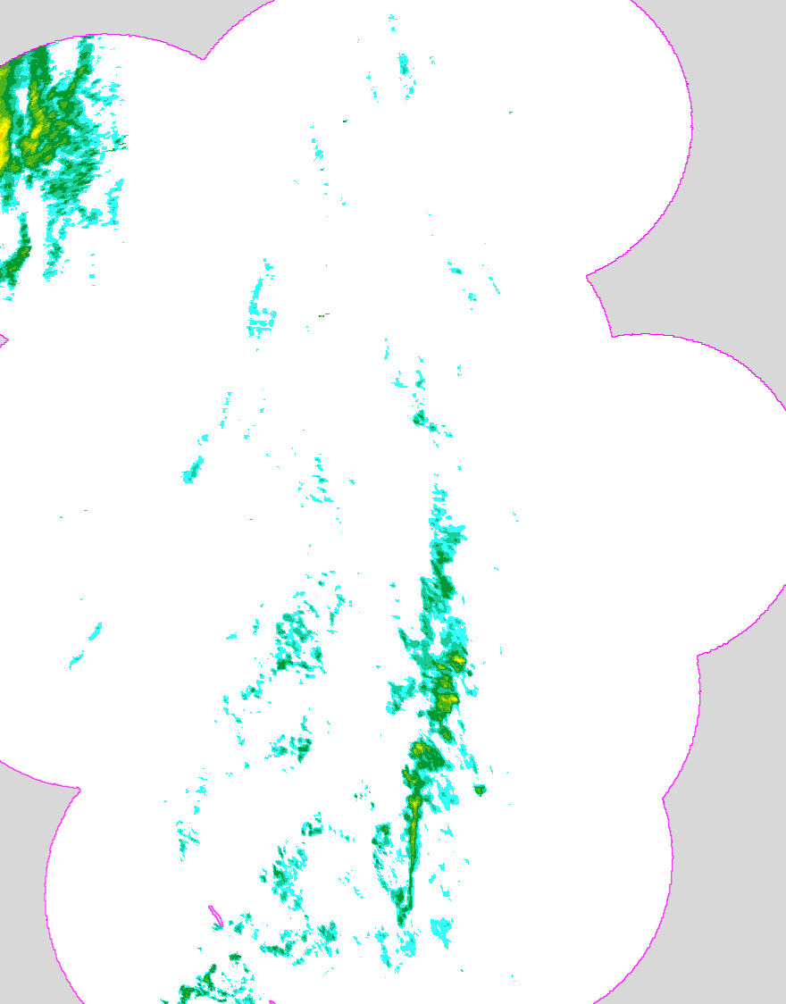 Regenradar Ilmmünster, Radarbild von 16:20 Uhr