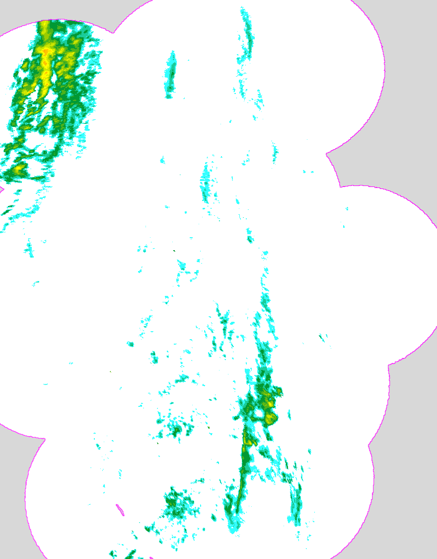 Regenradar Boos, Radarbild von 17:20 Uhr