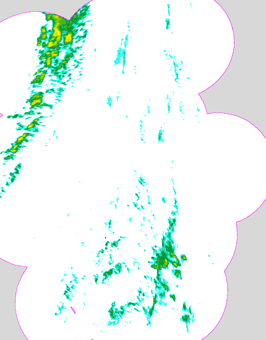 Regenradar Naumburg, Radarbild von 18:20 Uhr