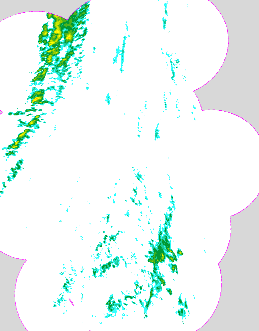 Regenradar Delingsdorf, Radarbild von 18:25 Uhr