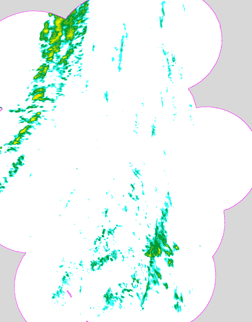 Regenradar Hämelhausen, Radarbild von 18:30 Uhr