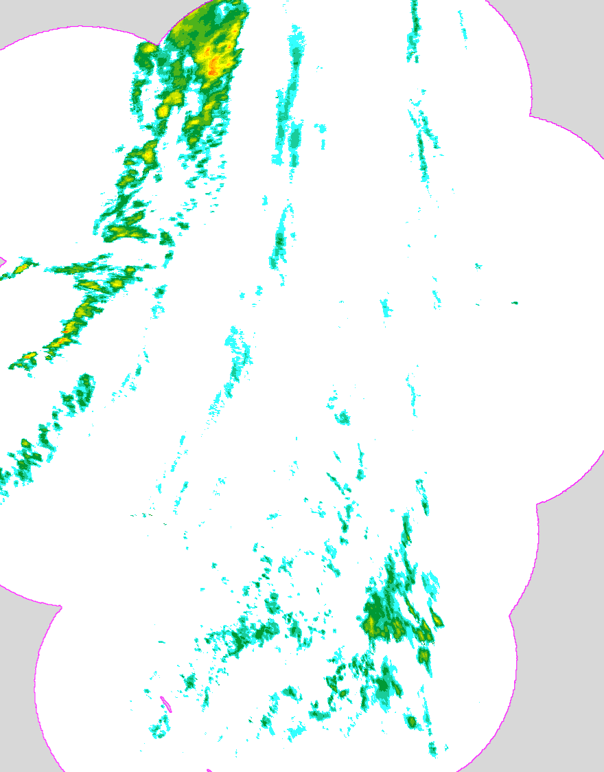 Regenradar Negenborn, Radarbild von 19:05 Uhr