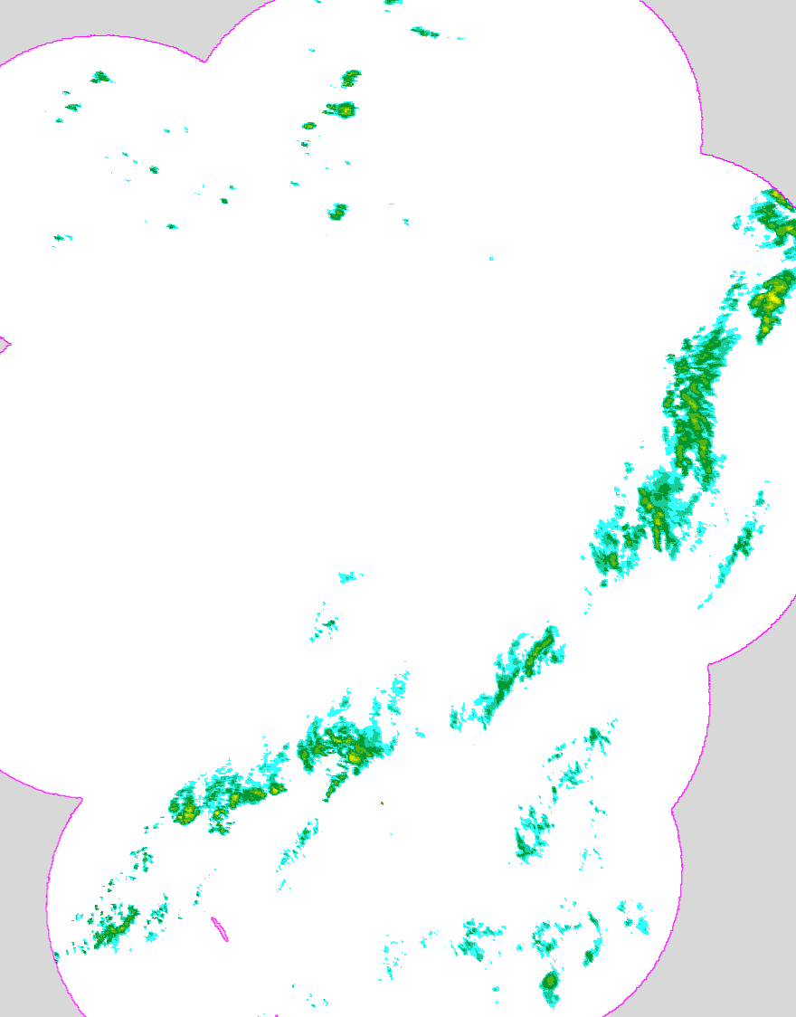 Regenradar Sessenhausen, Radarbild von 2:40 Uhr