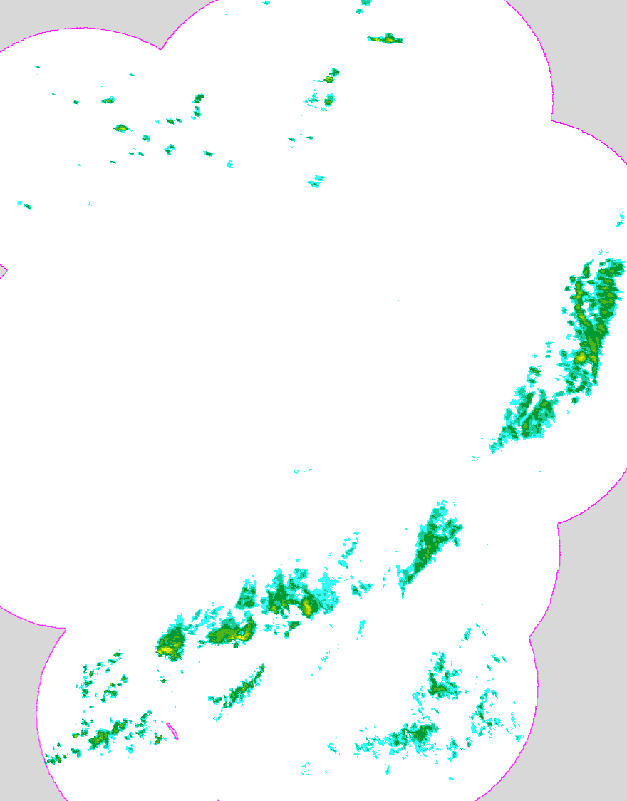 Regenradar Reit im Winkl, Radarbild von 3:30 Uhr