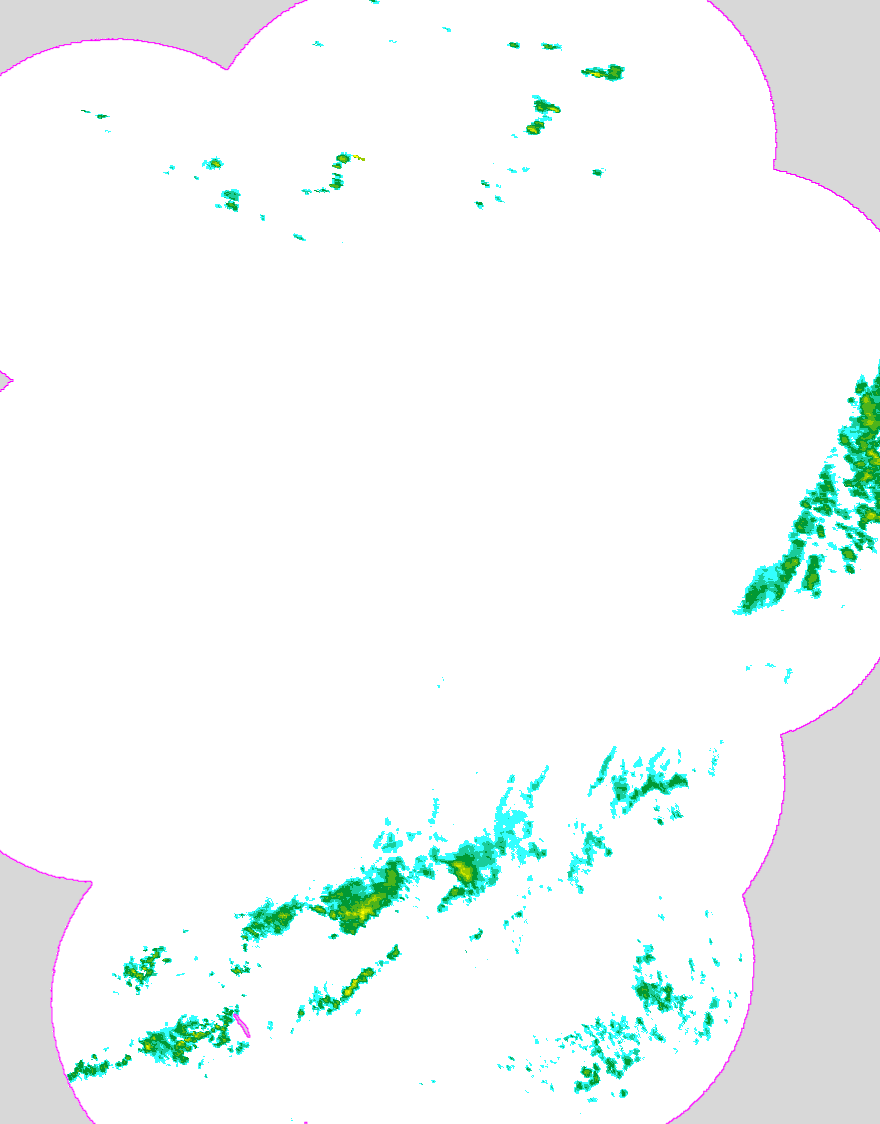 Regenradar Kranenburg, Radarbild von 4:15 Uhr