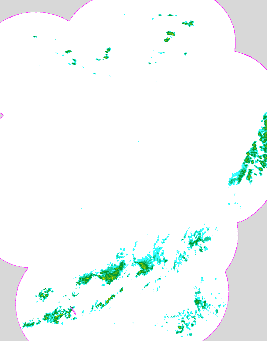 Regenradar Georgsmarienhütte, Radarbild von 4:25 Uhr