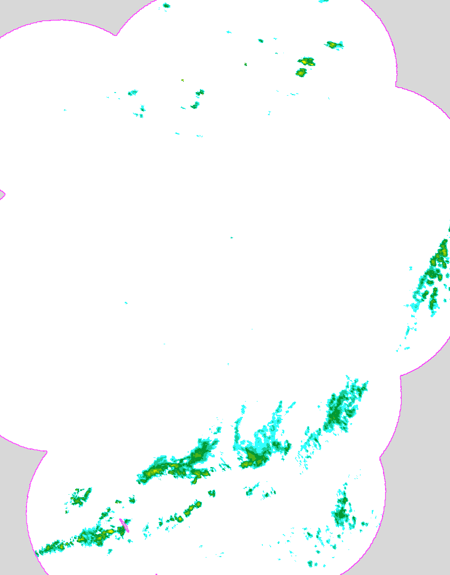 Regenradar Sotterhausen, Radarbild von 4:50 Uhr