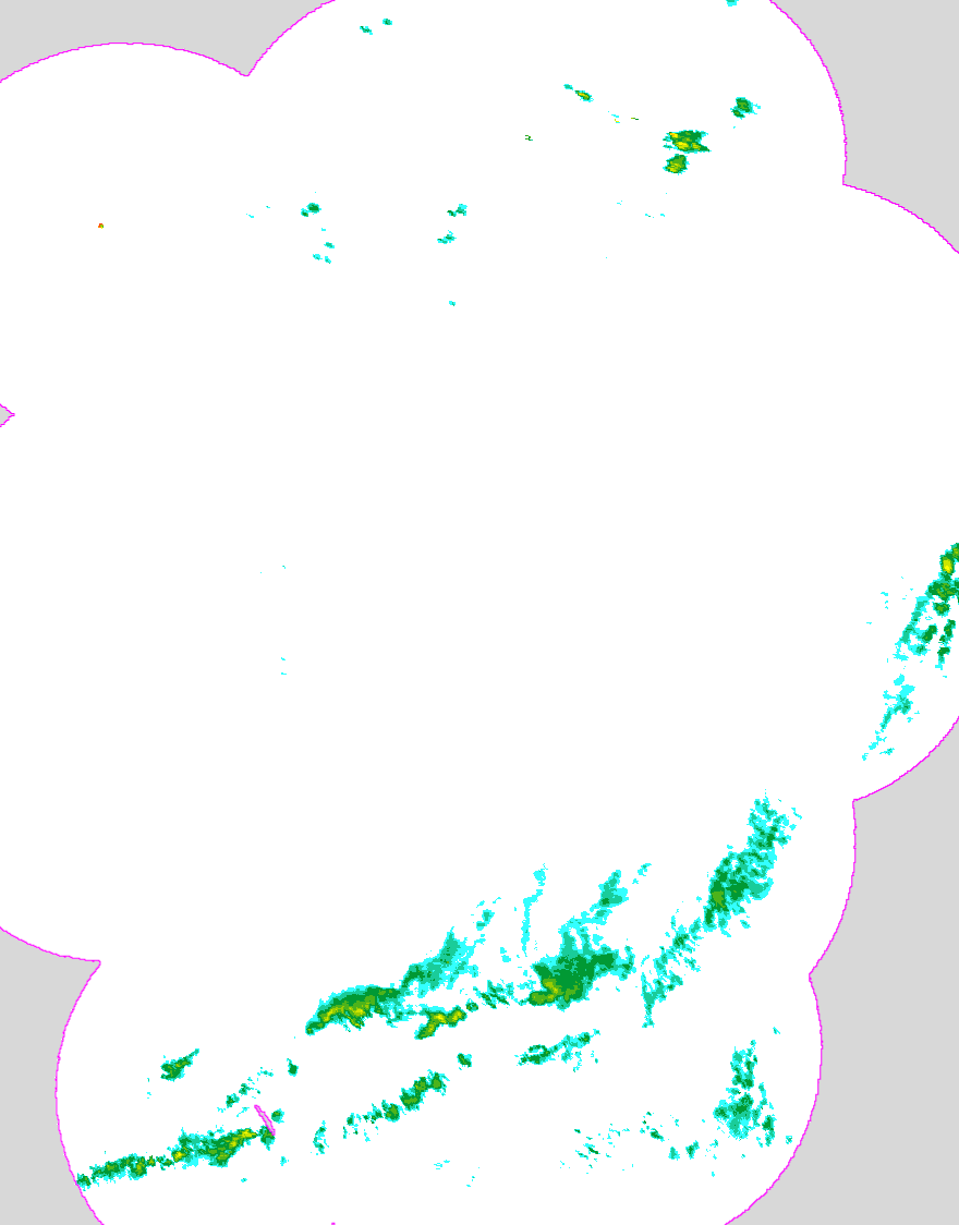 Regenradar Beelitz, Radarbild von 5:10 Uhr