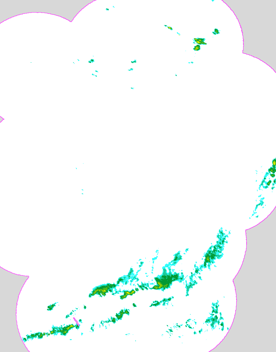 Regenradar Dettingen, Radarbild von 5:15 Uhr