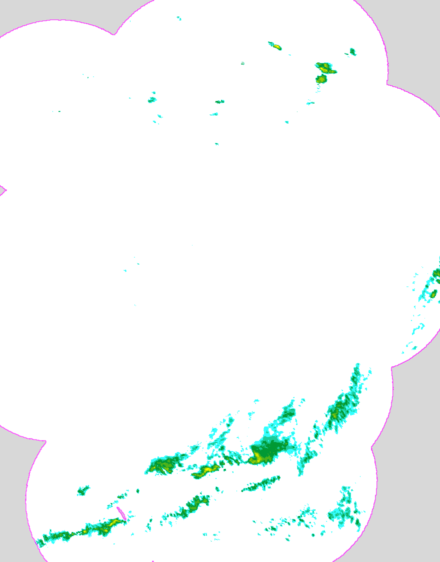 Regenradar Stedesand, Radarbild von 5:25 Uhr